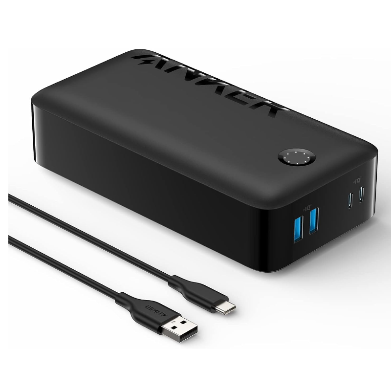 Anker Power Bank, 347 Portable Charger (PowerCore 40K), 40,000mAh Battery Pack with USB-C High-Speed Charging, For iPhone 13 / Pro/Pro Max/mini, Samsung Galaxy, iPad, AirPods, and More (A1377H11)